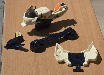 Transformers G1 PROWL's TURBO CYCLE (Action Masters) 1990