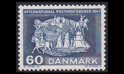 Tanska 414x ** Postikonferenssi x-paperi (1963)