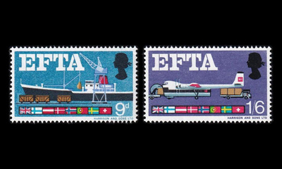 Iso-Britannia 444-5y ** EFTA tullirajojen poisto forf.nauha