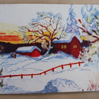 C. Åkerlind: Iltarusko, maatalo, aita hangen keskellä, 1954 - pikkukuva 1