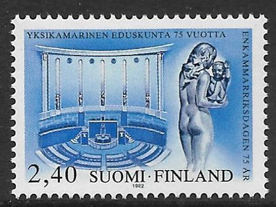 Yksikamarinen eduskunta 75v 1982 (LAPE 900) **