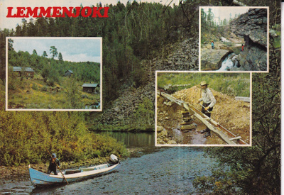 Lemmenjoki. Kullankaivuu. sommitelmakortti .  e322