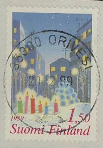 1989 joulu 1,50mk Orivesi-89 loisto