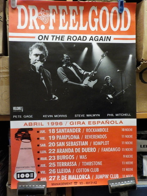 DR FEELGOOD - ON THE ROAD AGAIN -96 ESPANJANKIERTUEJULISTE +