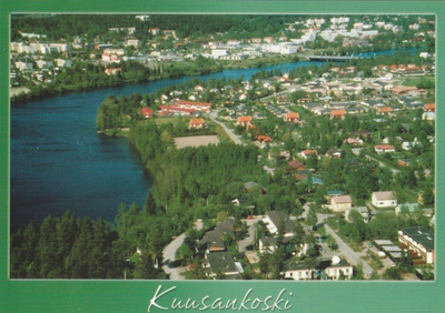 Paikkakunta kortti, Kuusankoski, ilmakuva