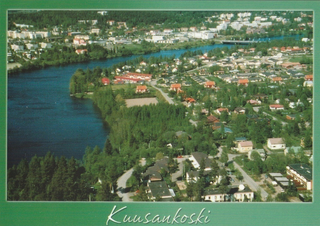 Paikkakunta kortti, Kuusankoski, ilmakuva