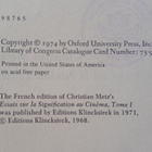 Christian Metz - Film Language: A Semiotics of the Cinema - pikkukuva 4