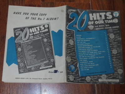 NUOTTIKIRJA - 20 Hits Of Our Time 1950-luku ulkomainen pop