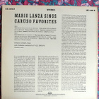 Mario Lanza sings Caruso favorites vinyyli-LP - pikkukuva 2