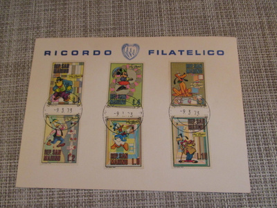 San Marino 9.3.1973 6 kpl sarjakuvamerkkiä Walt Disney.