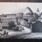 KULKEMATON PORVOO BORGÅ 1840-LUVULLA KIVIPIIRROS LITOGRAFI - pikkukuva 1