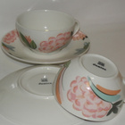 Arabia DOMINO CHINA teekuppi+alusl.+lautanen 21 cm, 1 setti - pikkukuva 2