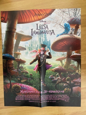 Johnny Depp Alice in Wonderland juliste