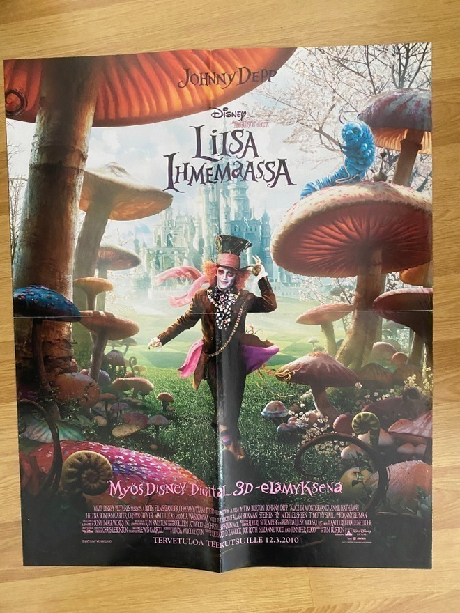 Johnny Depp Alice in Wonderland juliste