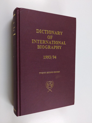 Dictionary of International Biography - Biographical Reco...