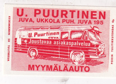 Juva. Ukkola. U. Puurtinen . Myymäläauto,  s63
