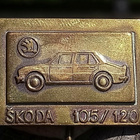 Vanha Skoda merkki. Ronssivärinen. Mitat 30*20 mm. - pikkukuva 5