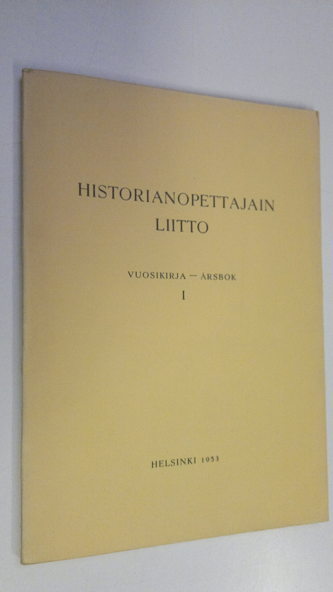 Historianopettajain liitto vuosikirja I