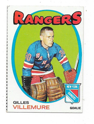1971-72 Topps #18 Gilles Villemure , New York Rangers MV