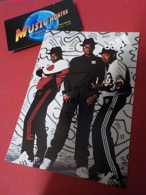 RUN DMC ADIDAS PROMOKORTTI KOKO BÄNDIN NIMMAREILLA