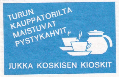 Turku, Jukka Koskisen kioskit Kauppatorilta ,   s84