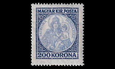 Unkari 374 ** Patrona Hungariae 200 Kr (1923)