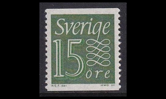 Ruotsi 497 ** Käyttösarja 15 öre (1962)