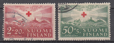 1939 Punainen Risti pyöröleimattua