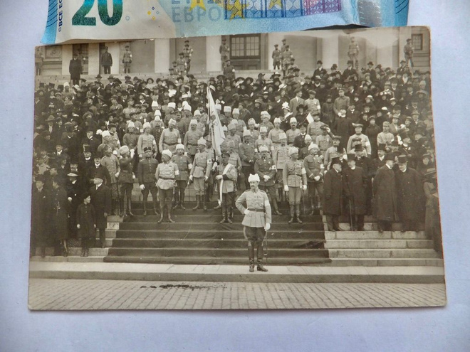 VANHA Valokuva Mannerheim Kenraalit Paraati 1918