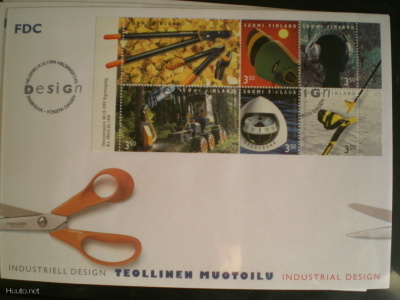 FDC Suomalainen muotoilu 3,50 mk 8.10.1999 - LaPe 1488-1493