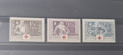 1934 PUNAINEN RISTI SARJA **, LAPE 184-186