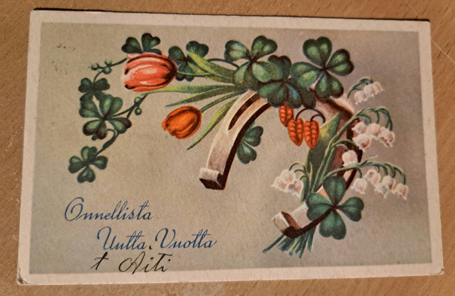 kukkia hevosenkengässä, vanha kulkenut