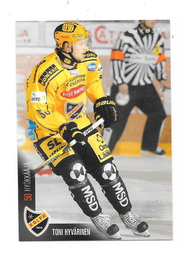 2010-11 CardSet #250 Toni Hyvärinen Kalpa