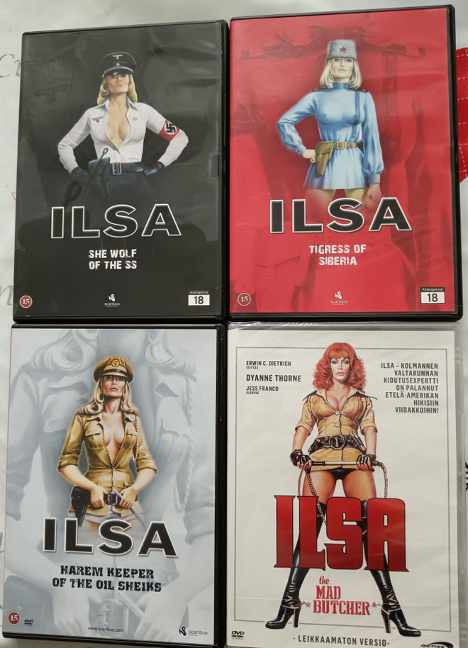Ilsa-elokuvat DVD