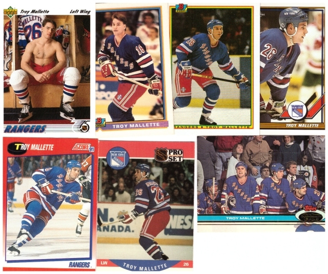 7 x TROY MALLETTE New York Rangers