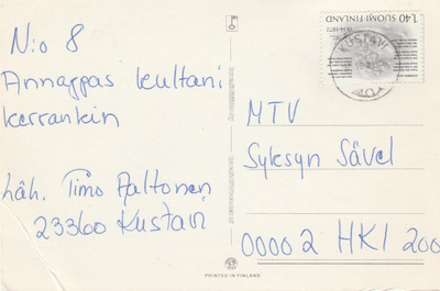 Postileima, KUSTAVI