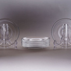 071. 8kpl Iittala 'Paula' lasinalunen. Jorma Vennola. - pikkukuva 1