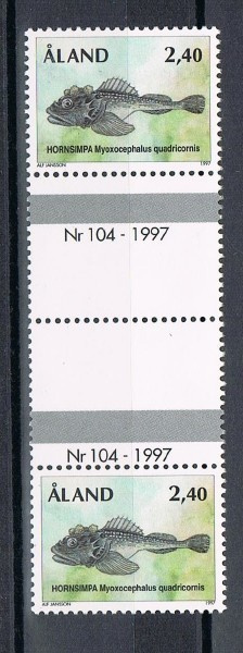 1997  Yleism 2,40mk välilöpari nrolla  ++