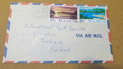 St.Lucia 1975: postilähetys