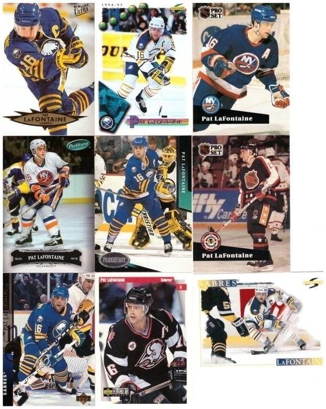 9 x PAT LaFONTAINE Buffalo Sabres
