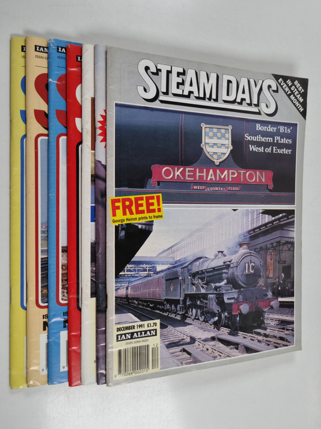 Steam Days Magazine vuosikerta 1991 (Tammikuun numero puu...