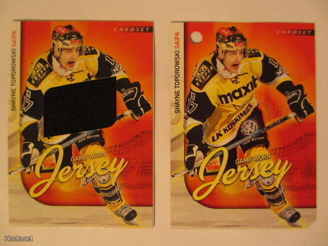 Shayne Toporowski Saipa Cardset 2009-10 Game Worn Jersey