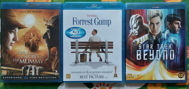 Forrest Gump + 2 muuta blu-ray leffaa suomitekstein