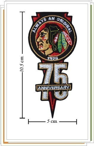 NHL - Chicago Blackhawks -kangasmerkki / haalarimerkki