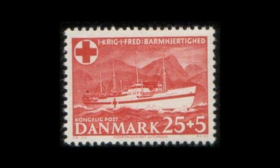 Tanska 329 ** Punainen Risti sairaalalaiva (1951)