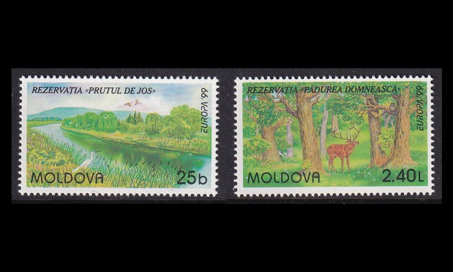 Moldova 305-6 ** Europa luonnonpuistot (1999)