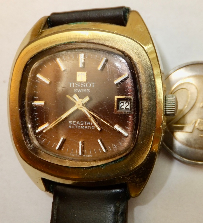 VANHA Kello Tissot Seastar Automatic Sveitsiläinen KOMEA