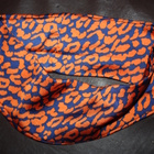 Tunika 46 XL oranssi sininen paitapuku mekko satiini - pikkukuva 5