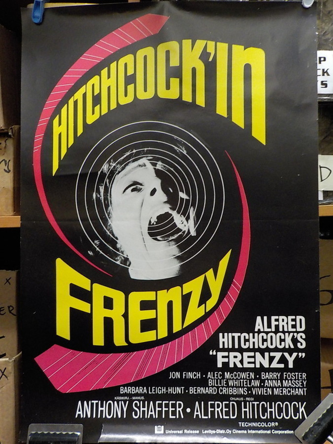 FRENZY - SOLMIOKURISTAJA HITCHCOCK ELOKUVAJULISTE