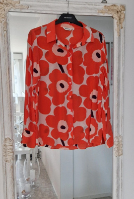 Marimekko silkkipaita, 38